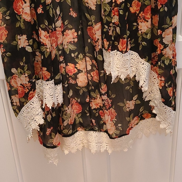 LA Hearts rose kimono one size pacsun - Picture 2 of 5